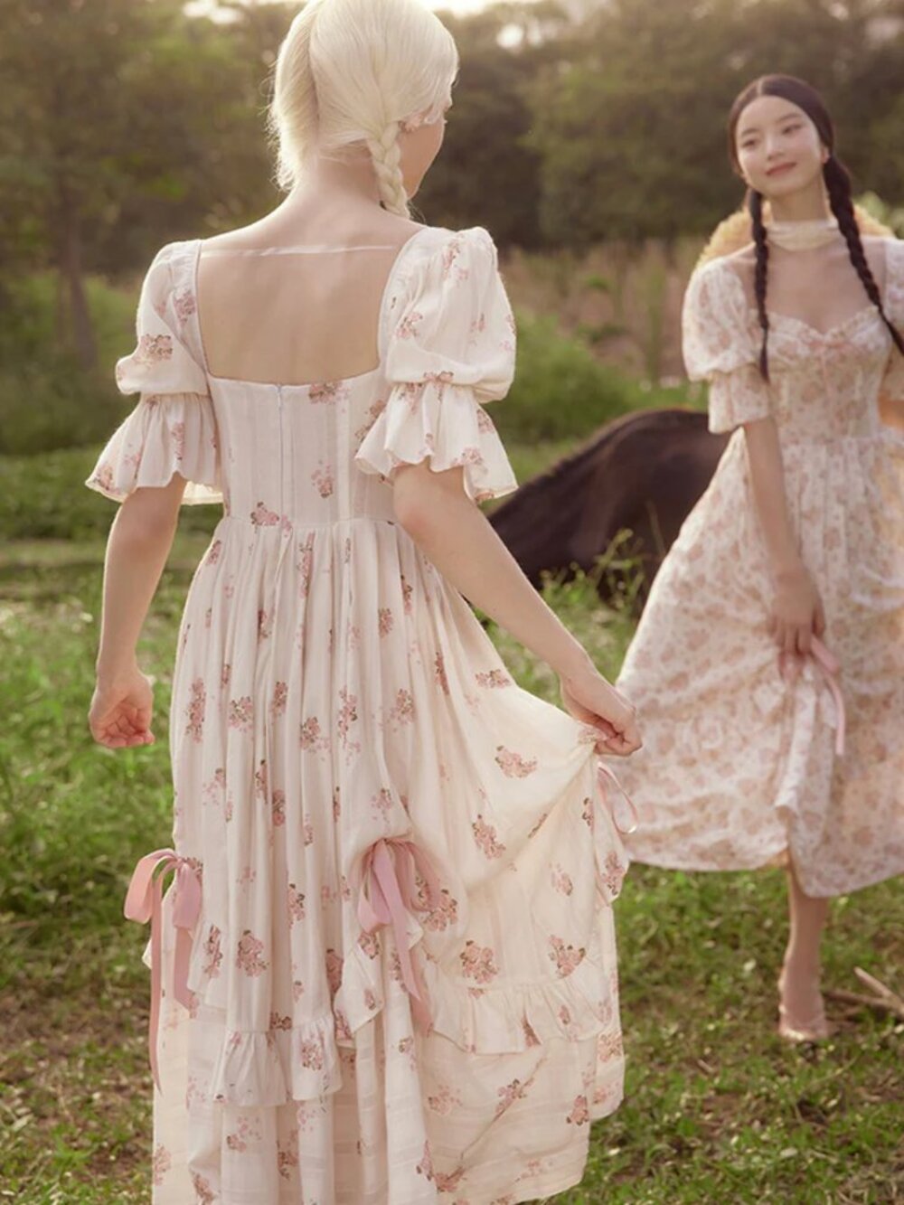 ROSES SMILE VICTORIAN ROSE STYLE CORSET DRESS STRONG BONING STUNNING! SIZE S - Picture 7 of 7